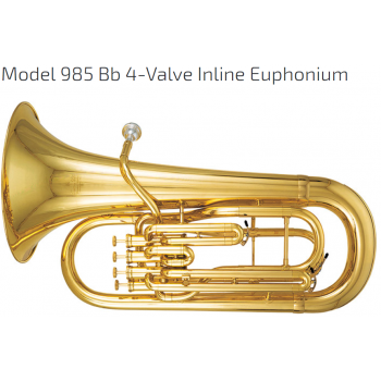 KÈN INSTRUMENTS - EUPHONIUMS-Model 985 Bb 4-Valve Inline Euphonium